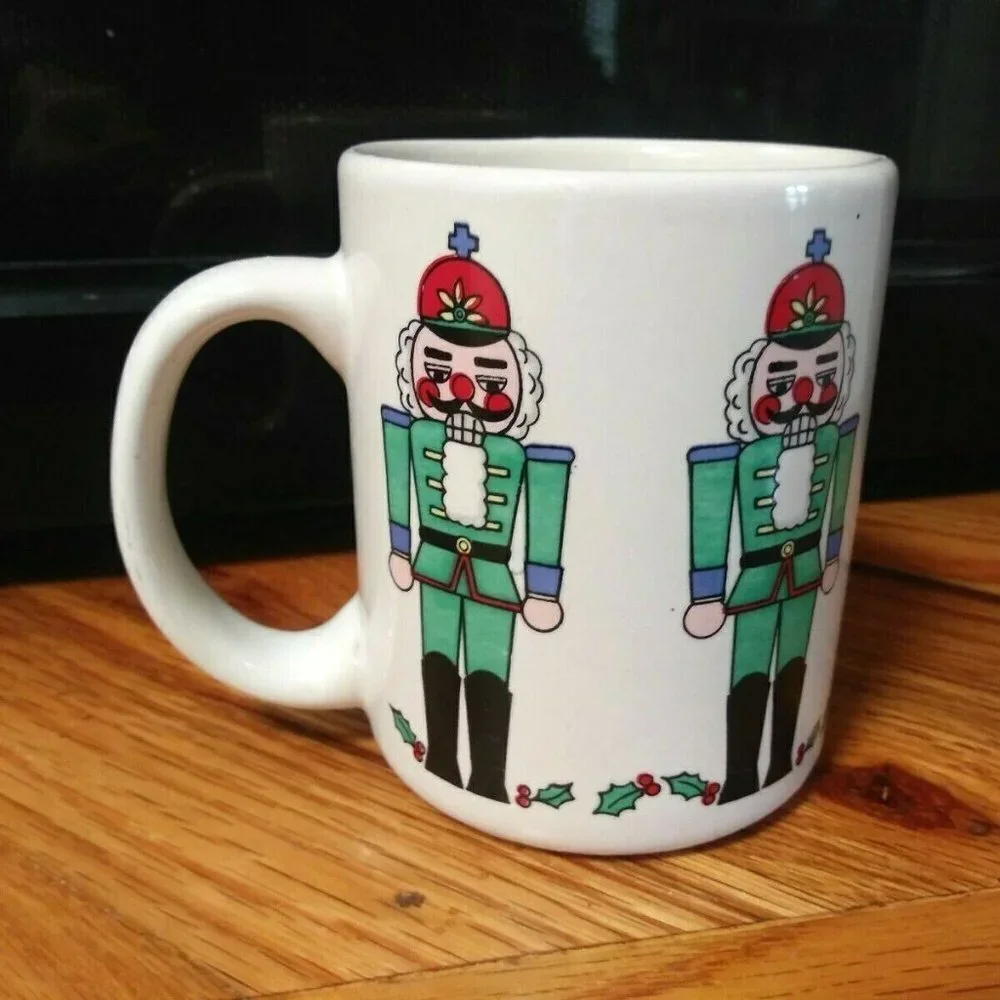 Vintage Nutcracker Collectible Mug thick pretty